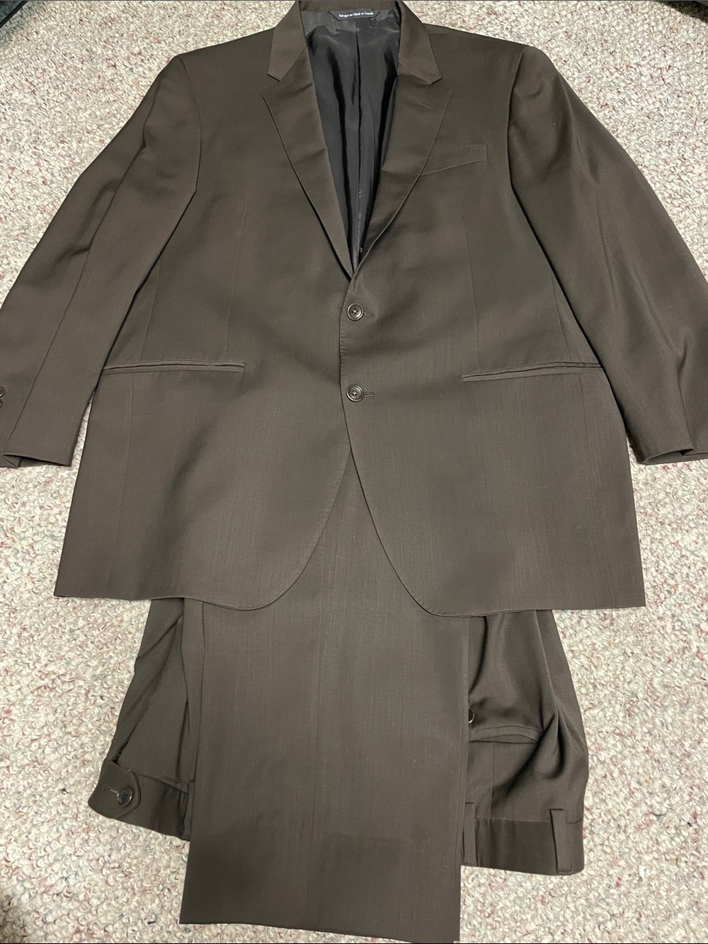 Coppley 100% wool Men's 2 button Brown Suit Blazer & Trousers